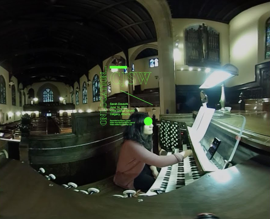 Watch (360-degrees): Sarah Davachi's drone performance on Calgary's Knox United Church Organ